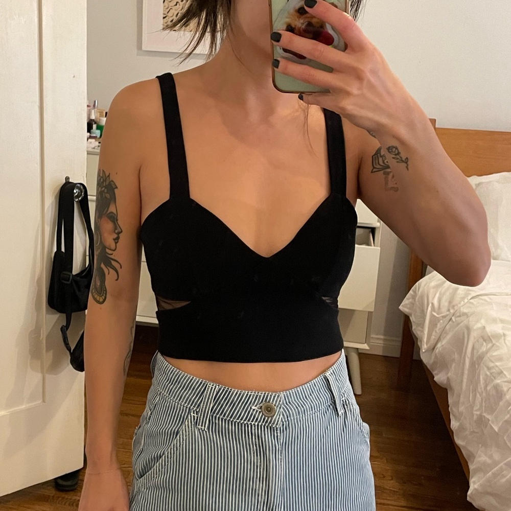 River Island Crop Bustier Top